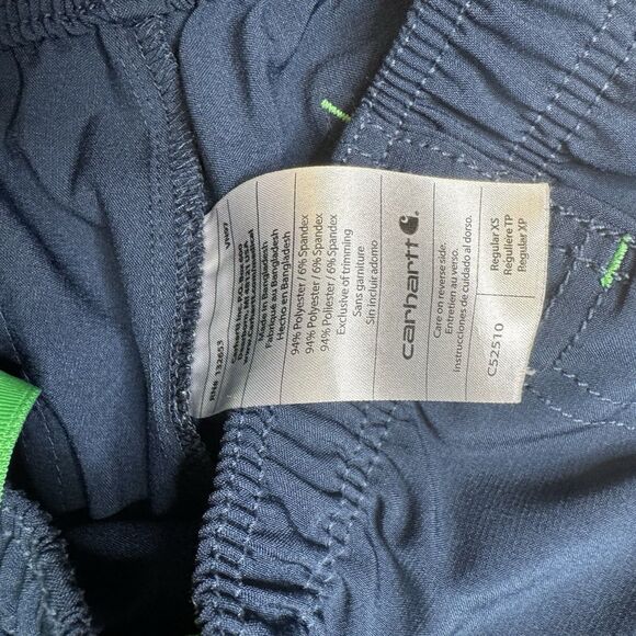 Carhartt Women’s Rugged Flex Scrubs Set Navy Top Small C12510 & Pants C52510 XS - Picture 10 of 13